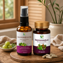 Dermosanjivni Vitiligo Capsule and Oil Combo